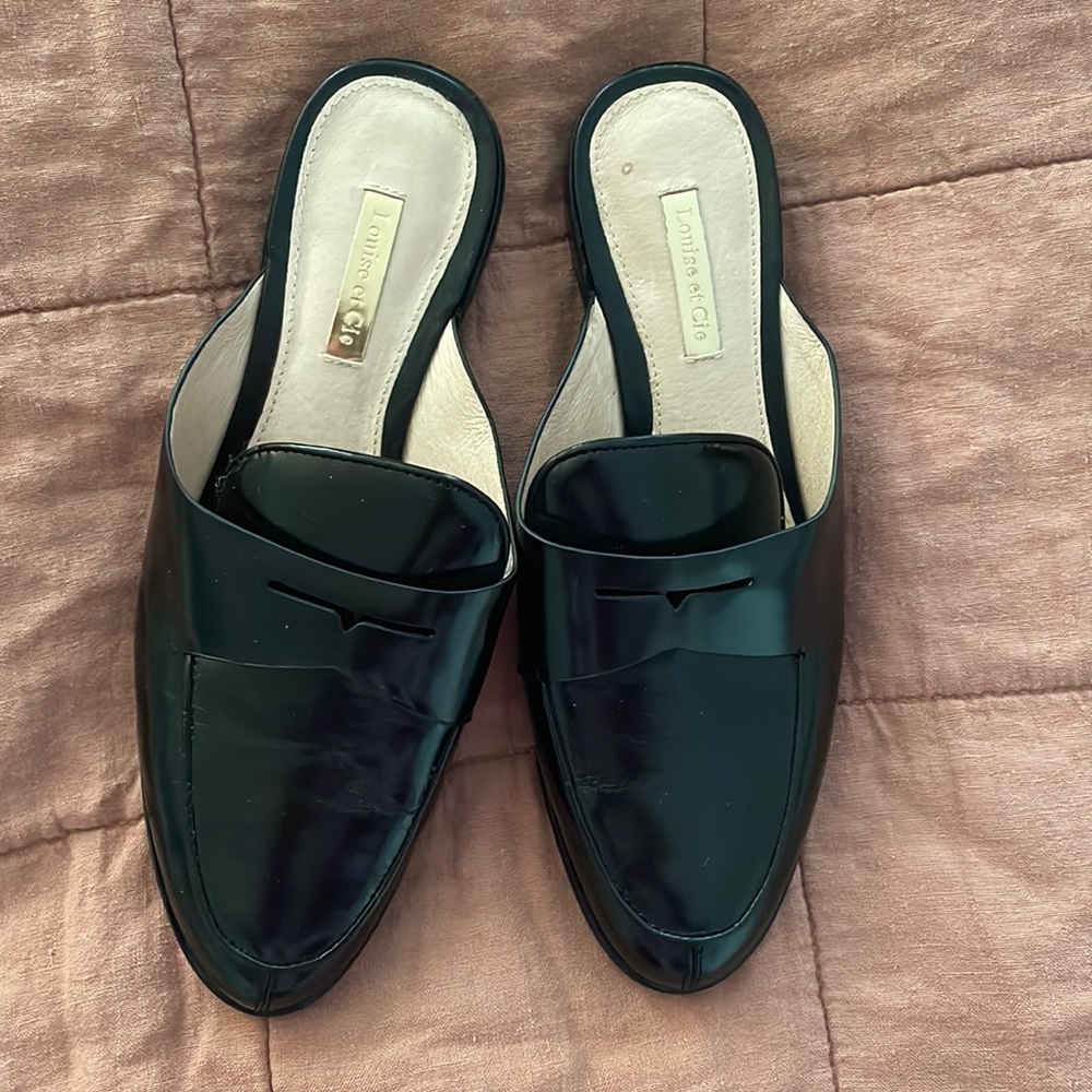 Louise et Cie black mules